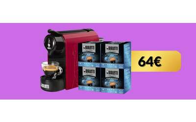 Bialetti Gioia + 64 capsule in regalo: prezzo da Natale su Amazon