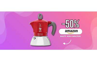 Bialetti Moka Induction: caffè di qualità con la macchinetta al 50%