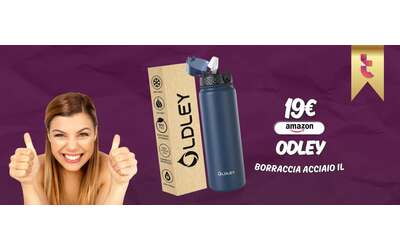 Borraccia 1L in ACCIAIO inox per bere freddo per 24 ore continue (19€)