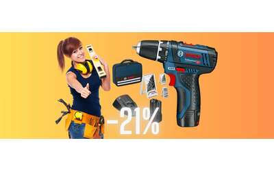 Bosch Professional trapano avvitatore con valigetta e accessori a un super prezzo