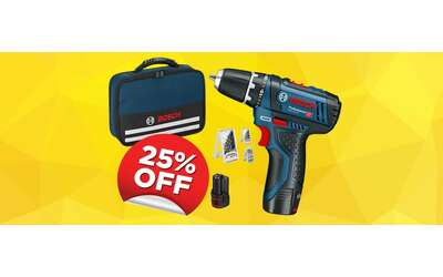 Bosch: trapano avvitatore professionale con accessori a prezzo shock