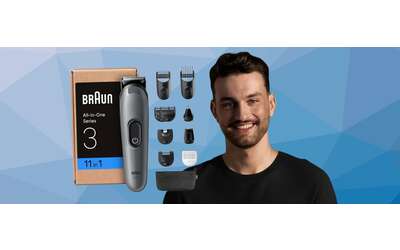 Braun All-In-One Series 3: barba, basette, baffi, capelli e peli del naso (39€)