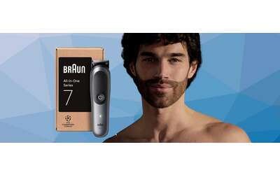 Braun All-In-One Series 7: rasoio elettrico 12 in 1 per viso, capelli e corpo (-35%)
