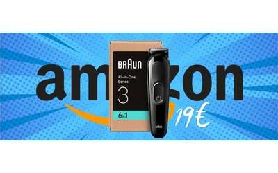 Braun: regolabarba e tagliacapelli al prezzo shock di 19€ su Amazon