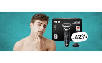 Braun Serie 7: rasoio elettrico professionale per una rasatura perfetta (-42%)