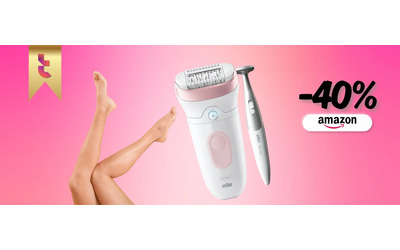 Braun Silk-épil 7 è scontato del 40%, gambe sempre liscissime