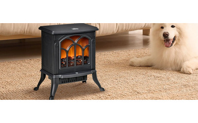 Camino elettrico a 44 scalda TANTO ed perfetto per l atmosfera natalizia