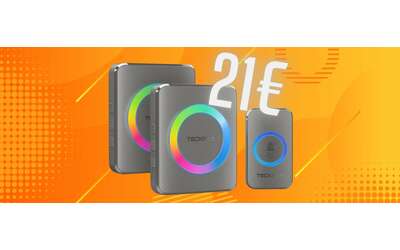 Campanello wireless impermeabile con 2 ricevitori semplice ed economico (21€)