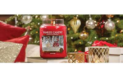 Candela natalizia profumata Yankee Candle in maxi offerta per il Black Friday (-43%)
