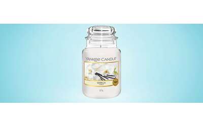 Candela profumata Yankee Candle alla vaniglia: sconto a tempo su Amazon (-28%)