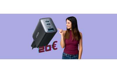 Caricatore USB Anker da 65W con 3 porte ultra compatto ed economico