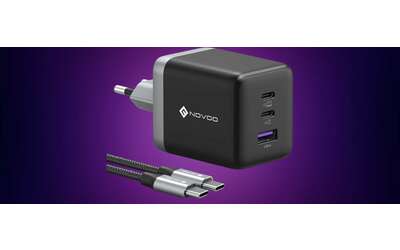 Caricatore USB-C 100W con 3 porte in sconto LAMPO su Amazon