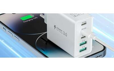 Caricatore USB C da 50W con 5 porte a 10 69 un affare imperdibile