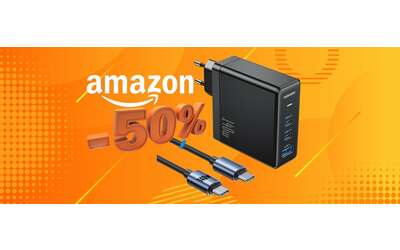 Caricatore USB da 140W che ricarica anche un portatile (-50%)