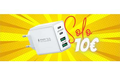 Caricatore USB da 40W e 4 porte in sconto folle a metà prezzo