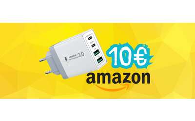 Caricatore USB da 40W super veloce e con 4 porte a soli 10€