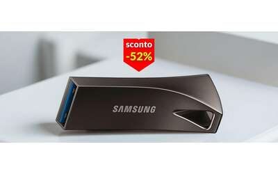Chiavetta USB Samsung 256GB a meno di metà prezzo: scorte limitate