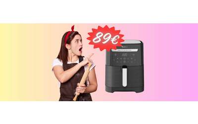 Cibi buonissimi e più sani con la Friggitrice ad Aria Moulinex da 6,5L a soli 89€