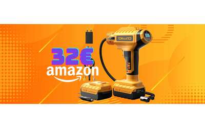 Compressore portatile con base di ricarica per auto tuo a soli 32 best buy