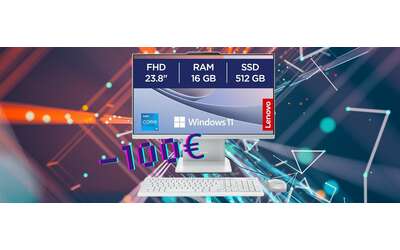 Computer All In One Lenovo con display da 23 8 e Intel Core i5 a un prezzone