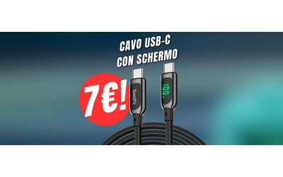 Con 7€ potrai acquistare il cavo USB-C con indicatore LED e ricarica rapida!