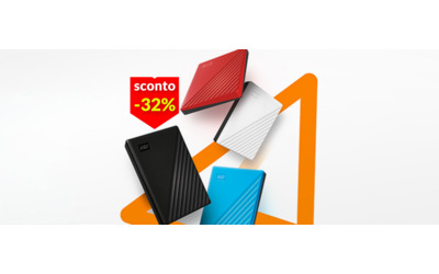 Crolla il prezzo dell’hard disk esterno WD da 4TB: dati al sicuro con soli 112€