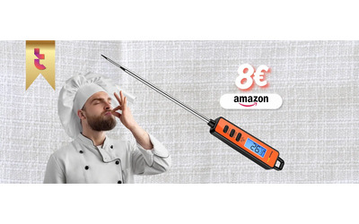 Cucina da chef e centra la cottura con il termometro inox a 8€