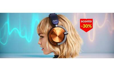 Cuffie Bluetooth Dyson: musica che picchia durissimo, ora in sconto del 30%