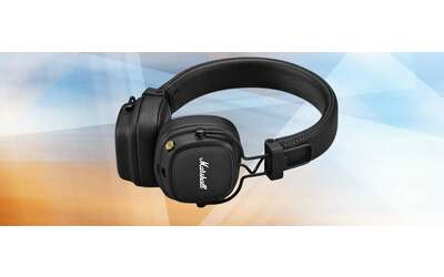 Cuffie bluetooth Marshall Major IV: 80 ore di musica al minimo storico Amazon (-53%)