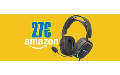 Cuffie da gioco multipiattaforma con microfono, comode e versatili, a soli 27€
