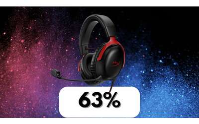 Cuffie gaming HyperX Cloud III: il prezzo crolla da 119 a soli 43 euro