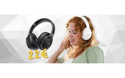 Cuffie wireless con 6 livelli di EQ e 65 ore di autonomia tue a soli 22€