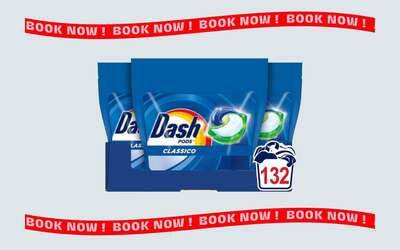 Dash Pods Classiche: 132 lavaggi a soli 34€ su Amazon!