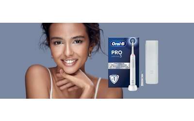 Denti splendenti a un prezzo mai visto: Oral-B PRO 3 è in OFFERTA su Amazon