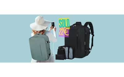 Eccezionale zaino da viaggio perfetto per le compagnie aeree low cost a soli 22€