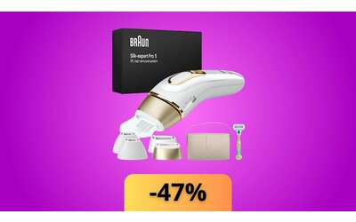 Epilatore Braun Silk Expert Pro 5, sconto magnifico: da 749 a soli 399 euro