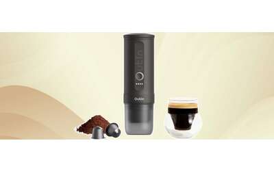 Espresso ovunque con questa macchina per caff portatile il regalo GENIALE in sconto