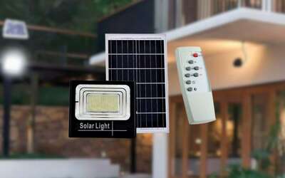 Faro solare 200W completo di pannello a prezzo WOW: illumina GRATIS con 21€