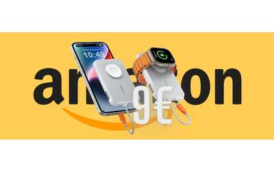 Follia Amazon: Power Bank con ricarica per AppleWatch e cavo integrato a 9€