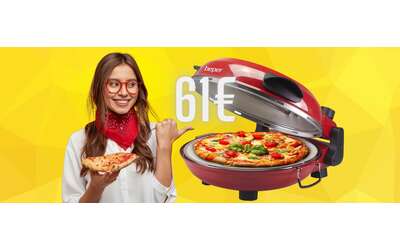 Forno pizza con 5 livelli di cottura e temperatura di 400° su Amazon a soli 61€