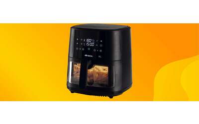 Friggitrice ad aria Ariete 9L con cestello trasparente: offerta NO IVA su Amazon
