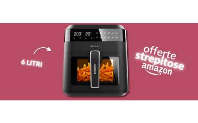 Friggitrice ad aria con finestra in vetro: guarda come cucini sano (6L)