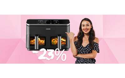 Friggitrice ad aria COSORI con 2 cestelli da 8,5L e 8 programmi (-23%)
