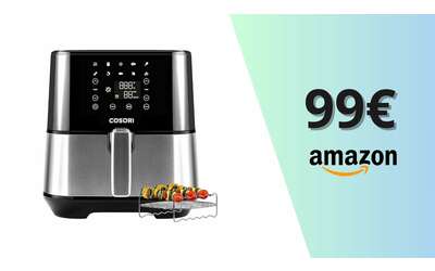 Friggitrice ad aria Cosori da 5,5L, sconto top: da 149 a soli 99 euro