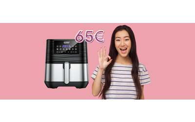 Friggitrice ad aria da 5,5 Litri in doppio sconto: piatti buoni e sani (65€)