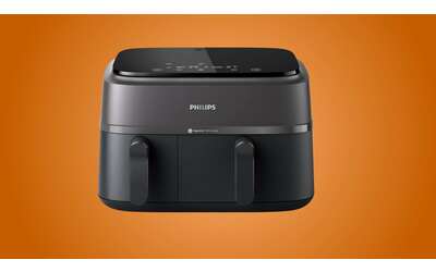 Friggitrice ad aria Philips Dual Basket ad un prezzo wow: risparmi il 20%