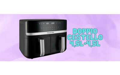 Friggitrice ad aria Russell Hobbs con doppio cestello da 9L e 9 programmi (-25%)