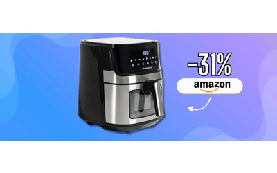 Friggitrice ad aria SMART: 6,5L e la comandi con Alexa e Google (68€)