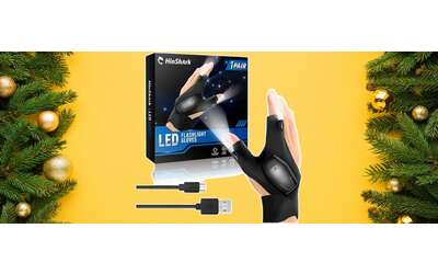 Guanti con LED ricaricabili a 11 99 l idea regalo originale per pap