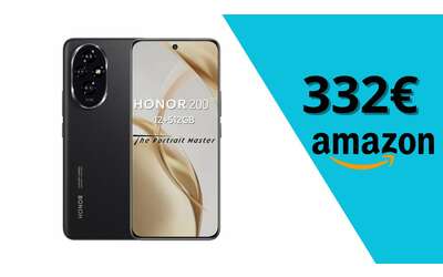 Honor 200 in offerta su Amazon: 12GB di RAM e 512GB di storage a 332,40€